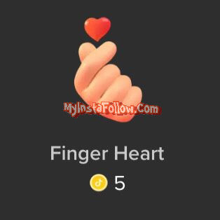 Finger Heart Tiktok Gift